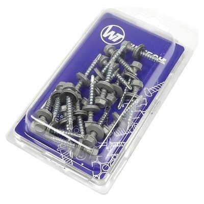 Střešní šroub + EPDM 4,8 x 35 RAL 9006 - stříbrná - Balení 20 ks – Zboží Mobilmania