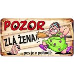 Nekupto Plechová cedulka Zlá žena – Hledejceny.cz