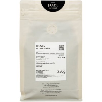 Miga Coffee Brazil Espresso zrnková 250 g – Hledejceny.cz