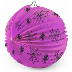 Lampion Halloween pavouci 25 cm