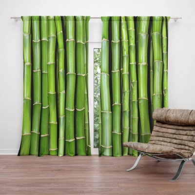 Sablio Závěs Bambus: 2ks 140x250cm – Hledejceny.cz