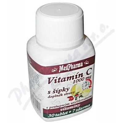 MedPharma Vitamín C 1000mg s šípky tbl.37 prod.úč.