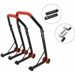 SEFIS D18 moto stojan přední a zadní set - červený - trn / 2v1 – Sleviste.cz