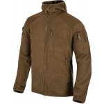 Bunda Helikon-Tex Alpha Hoodie Grid Fleece Coyote – Zboží Mobilmania