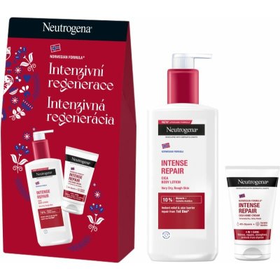 Neutrogena Norská receptura tělové mléko pro suchou pokožku 400 ml + N Intense Repair krém na ruce 50 ml kosmetická sada – Sleviste.cz