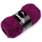 Bavlněná pletací příze Camilla (50g) varianta fuchsiová tmavá – Zboží Mobilmania