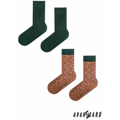 Avantgard Set ponožky 2 páry 778-05029 Béžová zelená