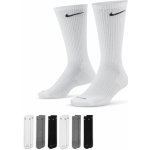 Nike Everyday Plus Cushion Crew Socks 6P Bílý – Zboží Mobilmania