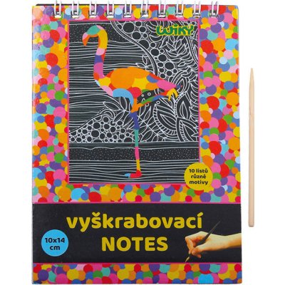 Vyškrabovací notes 10x14m 10listů – Zboží Dáma