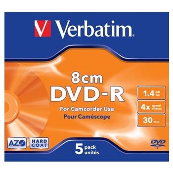 Verbatim DVD-R 1,4GB 4x, jewel, 5ks (43510)