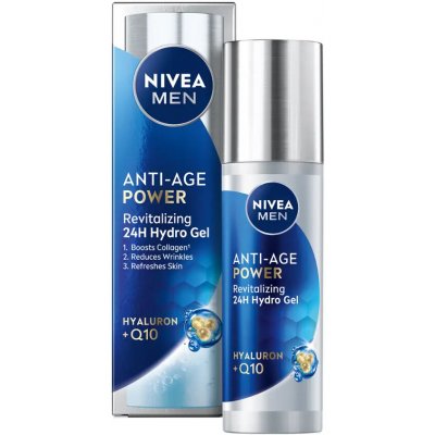 Nivea Osvěžující pleťový gel Nivea Men Hyaluron Anti-Age (Hydro Gel Visage) 50 ml – Hledejceny.cz