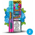 Kurwa Rocket Blueberry Sour Ice 20 mg 1 200 potahů – Zboží Dáma