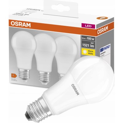 Osram LED žárovka , 13W, E27, teplá bílá 3 ks – Zboží Mobilmania