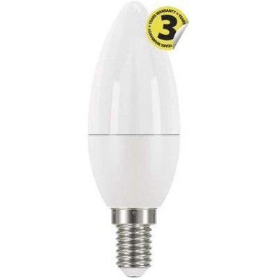 Emos LED žárovka CANDLE, 6W/40W E14, WW teplá bílá, 470 lm, Classic, F – Zboží Mobilmania