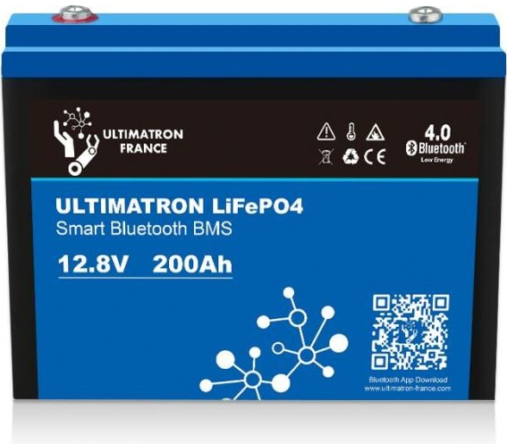 ULTIMATRON LiFePO4 12.8V 200Ah Smart BMS with Bluetooth