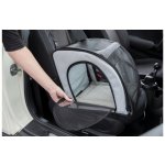 Trixie Autosedačka pro psa uzavíratelná skádací šedo-černá 44 x 37 x 40 cm – Hledejceny.cz