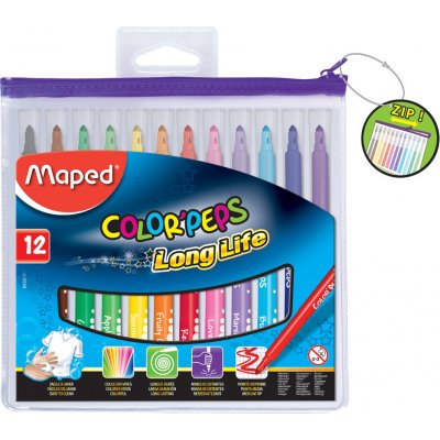 Maped Color'Peps Long Life 5017 pouzdro na zip 12 ks – Zboží Živě