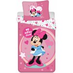 Jerry Fabrics Povlečení Minnie Sweet like me micro Polyester mikrovlákno 140x200 70x90 – Sleviste.cz