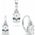 Brilio Silver Stříbrný set šperků s kubickými zirkony SET293W (náušnice, přívěsek) – Hledejceny.cz