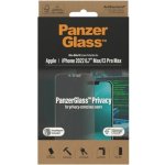 PanzerGlass ochranné sklo Privacy pro Apple iPhone 14 Plus/13 Pro Max s instalačním rámečkem P2785 – Zboží Živě