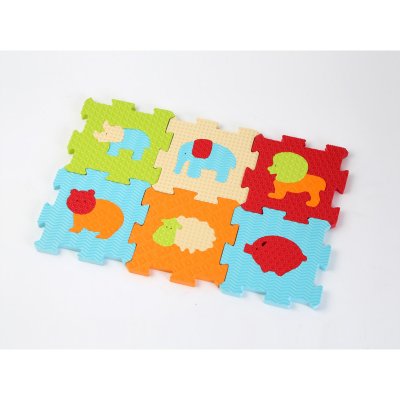 Ludi Puzzle pěnové 46,5x31,5 cm zvířátka Bílá – Zboží Mobilmania