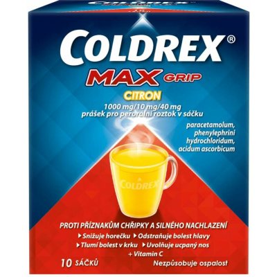 COLDREX MAXGRIP CITRON POR 1000MG/10MG/40MG POR PLV SOL SCC 10 II – Hledejceny.cz