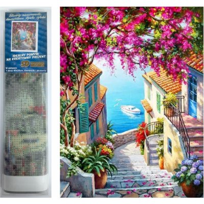 Norimpex Diamantové malování Schody nad mořem 30 x 40 cm – Hledejceny.cz