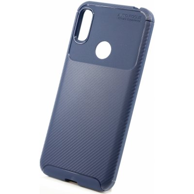 Pouzdro Bomba Měkký obal carbon look pro Huawei - modrý Y6 (2019) / Y6 Pro (2019) / Y6s C011_HUA_Y6_-2019_BLUE