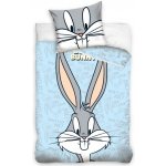 TipTrade povlečení Králíček Bugs Bunny modré 100x135 cm 40x60 cm