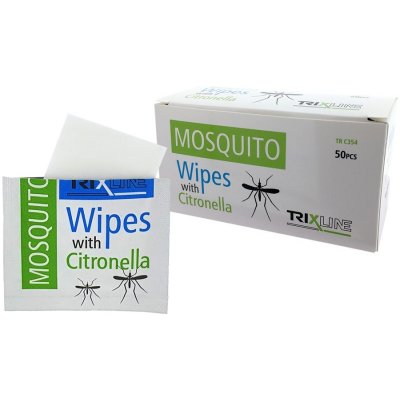 Trixline TR C354 Vlhčené ubrousky Mosquito Wipes with Citronella 50ks