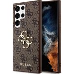 Guess PU 4G Metal Logo Samsung Galaxy S24 Ultra hnědé – Sleviste.cz