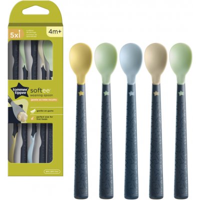 Tommee Tippee Lžičky pro nejmenší Softee 5 ks 4m+ – Zboží Dáma