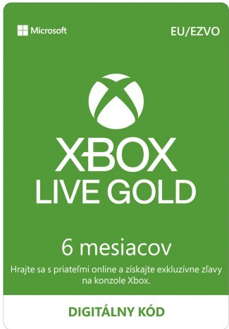 Microsoft Xbox Live Gold členství 6 měsíců od 592 Kč - Heureka.cz