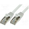 síťový kabel Logilink CP1012S Patch, F/UTP, 5e, lanko, CCA, PVC, 0,25m, šedý