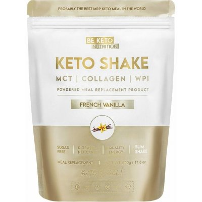 BeKeto Dietní keto koktejl Francouzská vanilka 500 g – Hledejceny.cz