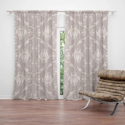 Sablio Závěs Krémová noblesa: 2ks 140x250cm – Hledejceny.cz