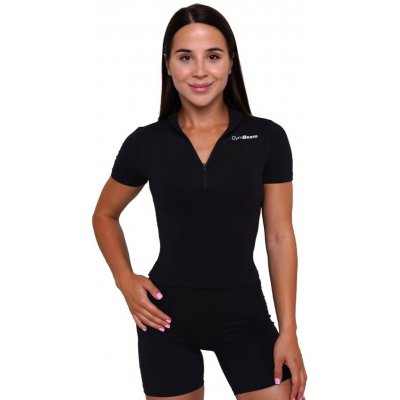 GymBeam Dámské triko Cropped Ignite Black – Zboží Dáma