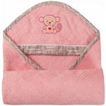 BabyMatex osuška s kapucí Maxi růžová 100x100 cm – Zboží Dáma