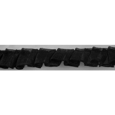 Kanýrkový prýmek - černá - šíře 1,2 cm – Sleviste.cz