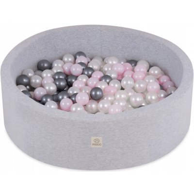Misioo Suchý bazén s míčky 90 x 30 Šedý Smart 200 míčků – Zboží Dáma