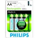 Philips AA 2100mAh 4ks R6B4A210/10 – Zboží Živě