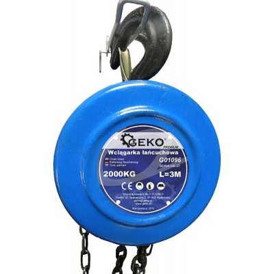 GEKO Řetězový kladkostroj 2t HQ 01615 G01096 – Sleviste.cz