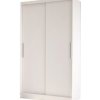 Šatní skříň Kapol Costa II 100 cm s posuvnými dveřmi bez zrcadla Matná bílá