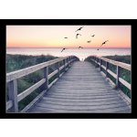 Skleněný obraz 1D - 100 x 70 cm - romantisches Strandpanorama romantické pláže panorama – Hledejceny.cz