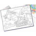 Radost v písku Šablona na pískování bagr v akci A5 148 x 210 mm – Zboží Dáma