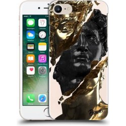 Pouzdro Picasee silikonové Apple iPhone 8 - Black Gold čiré