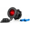 Vodotěsná zásuvka do autozapalovače s ČERVENÝM LED podsvícením 12/24V AMIO-04219, , ,