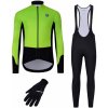 Cyklistický dres HOLOKOLO mega set - CLASSIC - černá/světle zelená
