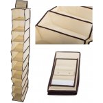 Verk 01337 Závěsný organizér s 10 přihrádkami 30x15x120cm béžová – Hledejceny.cz
