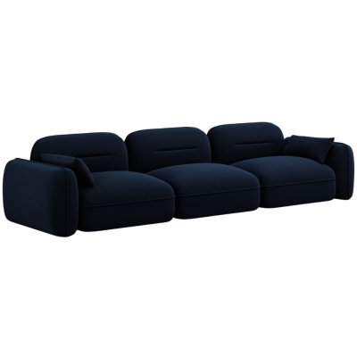 Cosmopolitan Design Královsky modrá sametová čtyřmístná – Zboží Mobilmania